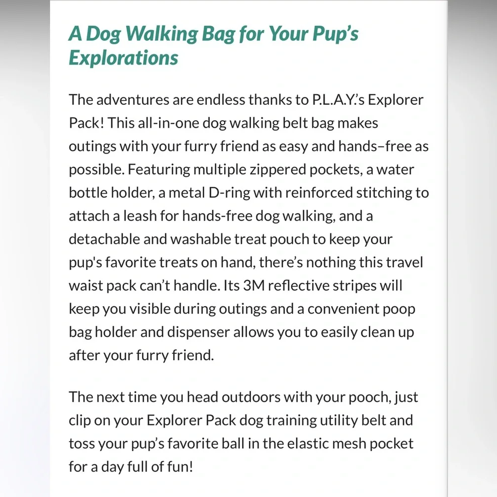 Brand New P.L.A.Y.  Explorer Pack in Blue